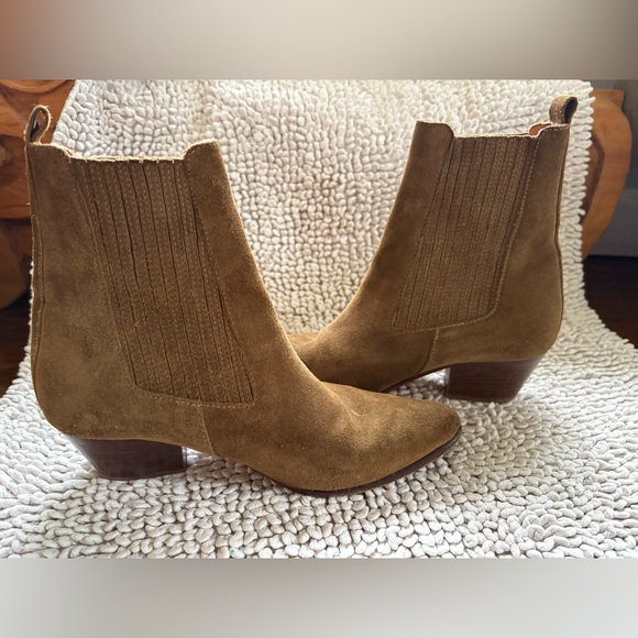 Sandro brown/tan suede boots - Picture 7 of 11